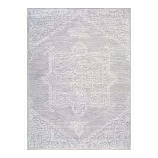 Pasargad Home Modern Silver Area Rug- 7' 9" X 9' 9" For Sale