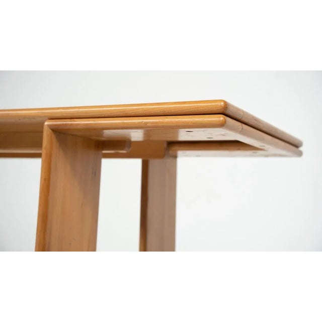 Mid-Century Modern Wooden Dining Table, 1980s For Sale - Image 8 of 13