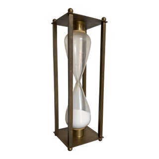 Mid-Century Brass Hour Glass For Sale