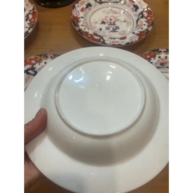 Brownfield & Sons Set of 7 Chinoiserie Bowls 1871 - 1891 Imari Pattern Ironstone This is a stunning antique ironstone bowl...