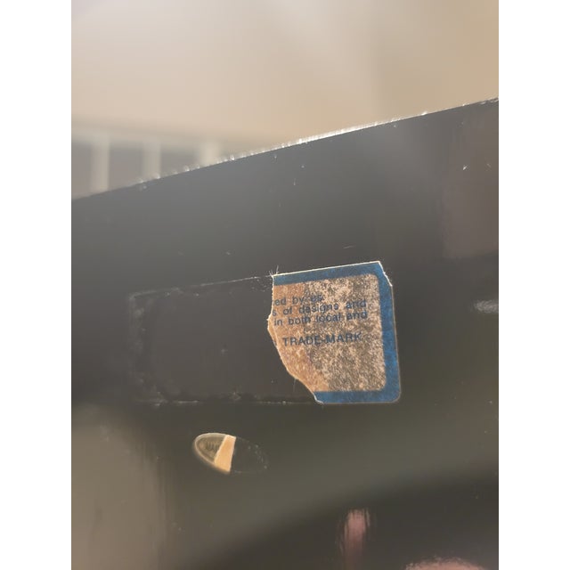 Gold Mid 20th Century Asian Lacquer Four Panel Screen For Sale - Image 8 of 11