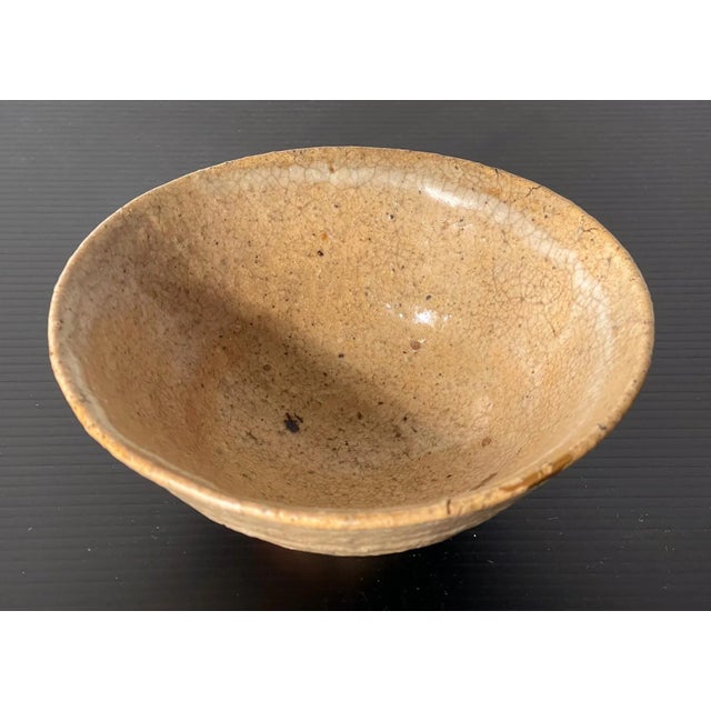 Brown Korean Ceramic Ido Tea Bowl Chawan Joseon Dynasty For Sale - Image 8 of 12
