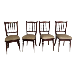 Late 20th Century French Art Deco Dining Chairs - Set of 4