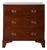 19th Century Mahogany Chest With Octagon Backplate Pulls For Sale