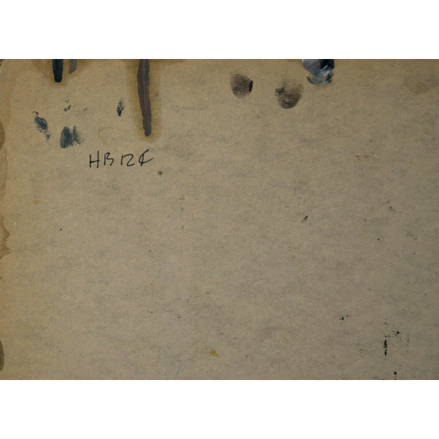 Bay Area Abstract Expressionist Standing Nude From Behind in Oil on Cardboard by Honora Berg For Sale In Monterey, CA - Image 6 of 6