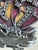 Silver Mid Century Sterling Silver JMS Enamel and Marcasite Butterfly Brooch For Sale - Image 8 of 13