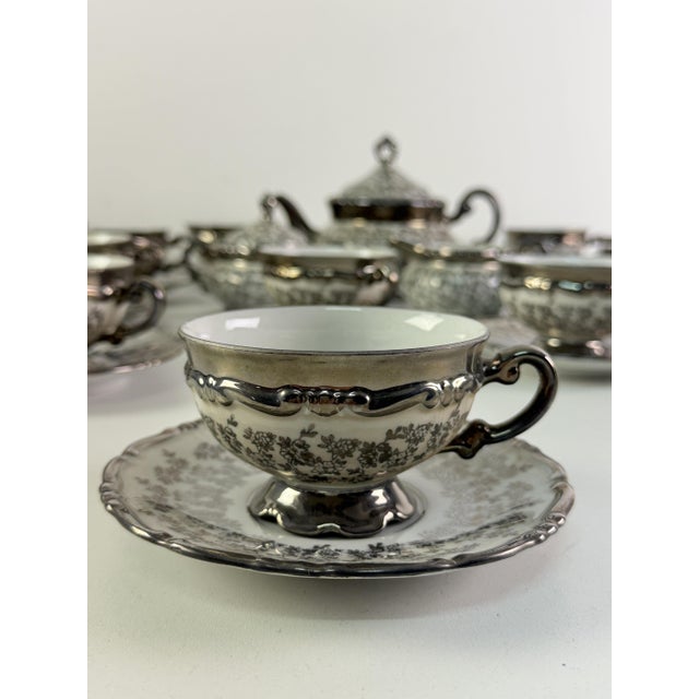 Mitterteich Tea Service for 12 in Porcelain, Bavaria, 1931, Set of 29 For Sale - Image 14 of 15