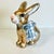 1980s Vintage Arts & Crafts Boho Chic Foil Covered Hand-Painted Papier Mache’ Bunny - Easter For Sale - Image 10 of 18