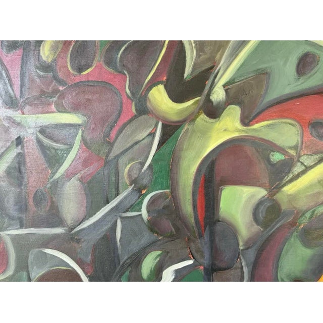 1997 John Angee " Your Presence " Oil on Canvas Painting For Sale In Miami - Image 6 of 12