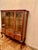 Mid-Century Modern Italian Walnut Burl Chippendale Display Cabinet, 1960s For Sale - Image 3 of 7