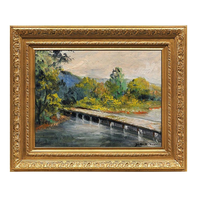 Mid 20th Century Bridge Over Troubled Water, Jules René Hervé For Sale