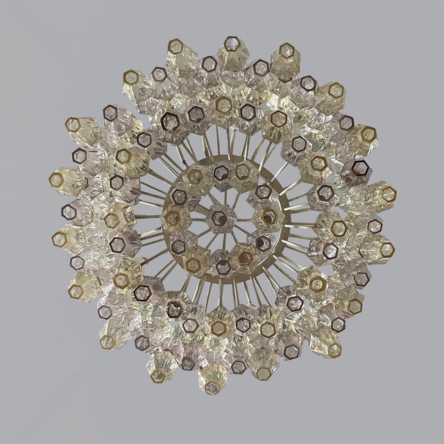 Metal Mid-Century Modern Italian Pendant Light by Carlo Scarpa for Venini, 1960s For Sale - Image 7 of 14
