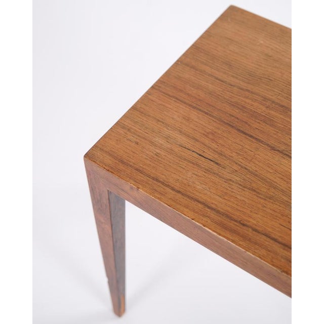 Model 41B Side Table in Rosewood by Severin Hansen for Haslev Furniture, 1960s For Sale - Image 6 of 13