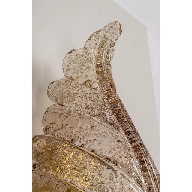Large Murano Glass Wall Sconce by Hillebrand, Germany, 1970s For Sale - Image 3 of 11