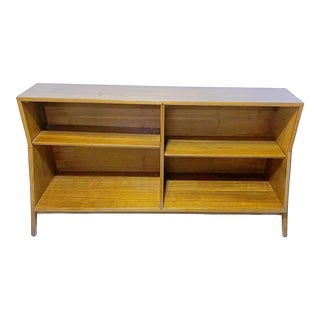 1960s Mid-Century Modern Walnut Bookcase by Kipp Stewart for Drexel Declaration For Sale