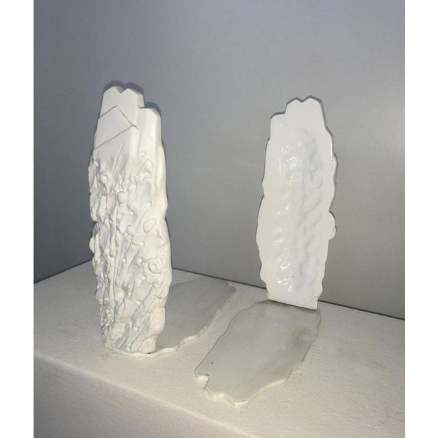 Metal Postmodern Bronze Abstract Sculptures by Graziano Pompili, Italy, 1980s, Set of 2 For Sale - Image 7 of 18