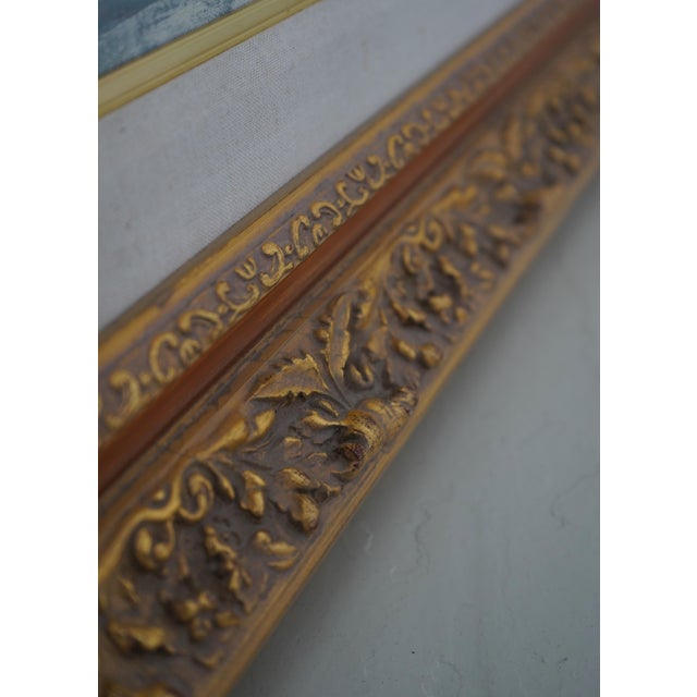 Paint Stunning 20th Century Paris Winter Scene Oil Painting on Canvas For Sale - Image 7 of 14