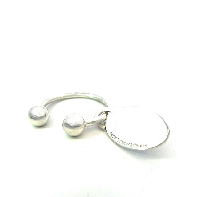 Silver 1990s Tiffany & Co Estate Hanging Ornament Keychain Sterling Silver For Sale - Image 8 of 9