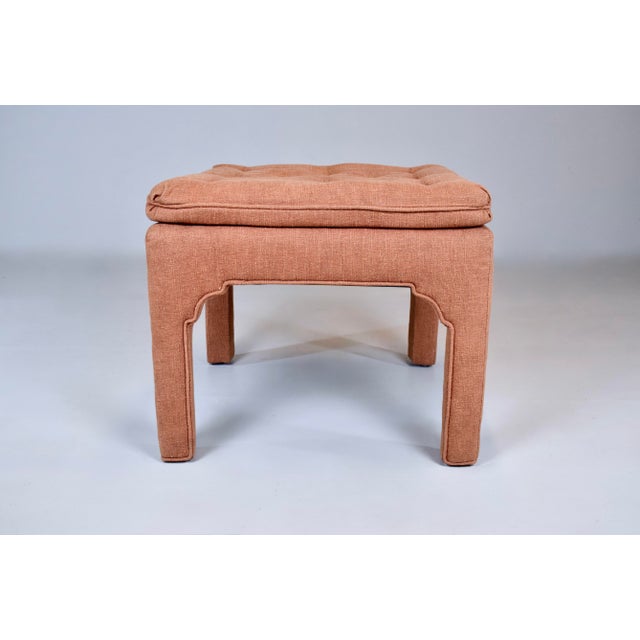 1970s Pair of 1970's Billy Baldwin Style Parsons Ottomans For Sale - Image 5 of 7