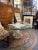 1990s Clear Coated White Plaster Corinthian Column Bevelled Glass Top Coffee Table For Sale - Image 12 of 13