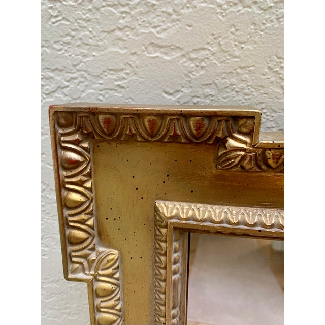 Traditional Large Vintage Late 20th Century Gold Mirror For Sale - Image 3 of 9