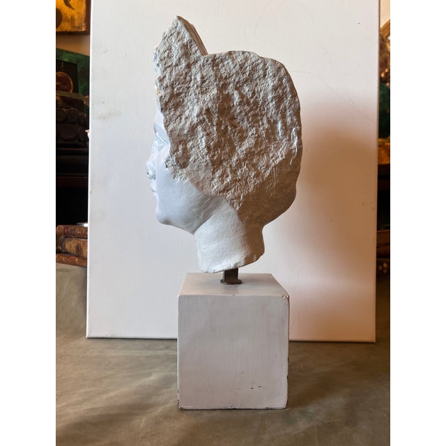 Classical Grand Tour Style Vintage Bust, a Head of a Roman Noble Woman For Sale - Image 12 of 13