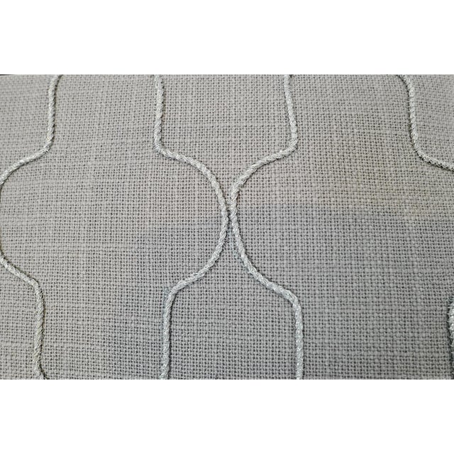 Moroccan Grey Moroccan Pattern Down Pillow For Sale - Image 3 of 4