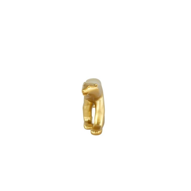 Gold Resin Pompon Bear from Richard Orlinski For Sale - Image 4 of 9