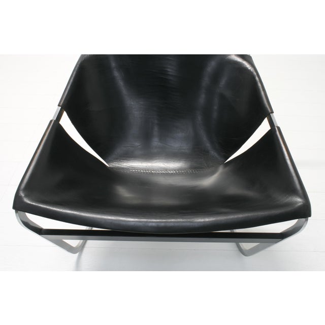 Black First Edition Leather F444 Cantilever Lounge Chair by Pierre Paulin for Artifort, 1960s For Sale - Image 8 of 18