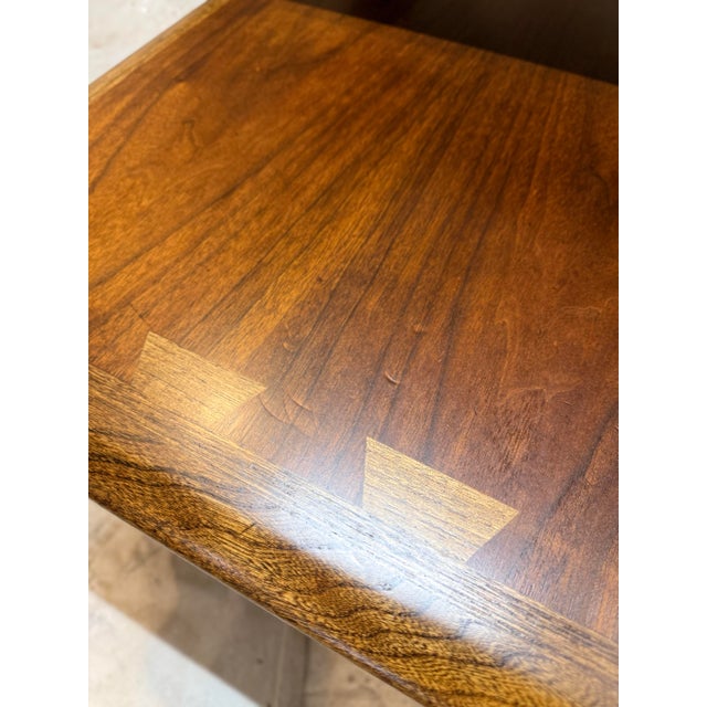 Walnut Lane Acclaim Tiered End Tables Restored-a Pair For Sale - Image 9 of 12