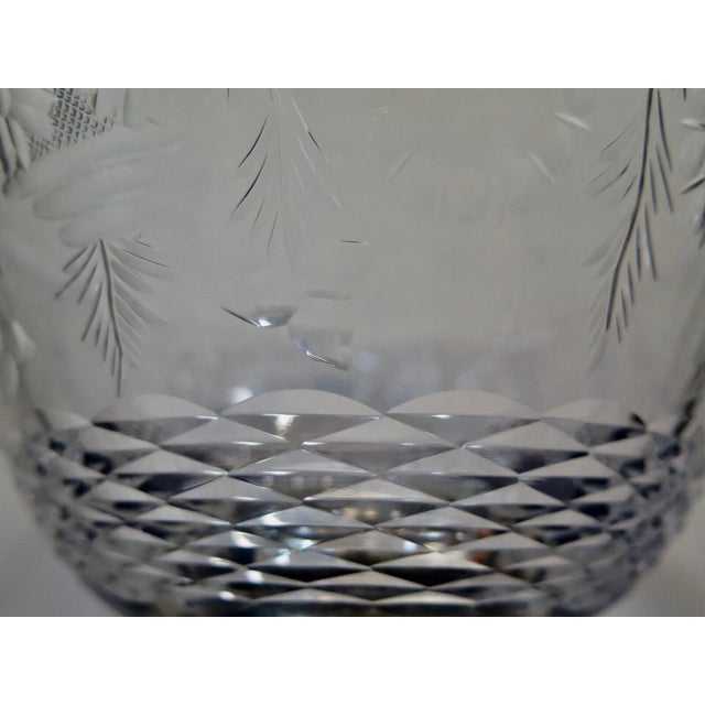 Vintage Antique Signed HAWKES Crystal & Sterling Silver Bowl For Sale In New York - Image 6 of 12
