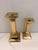 Mid 20th Century 20th Century MCM Polished Brass Candle Holders - A Pair For Sale - Image 5 of 10