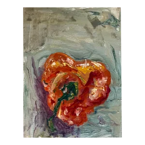 "Habanero #2", Expressionist Still Life, Oil Painting, by Van Ness