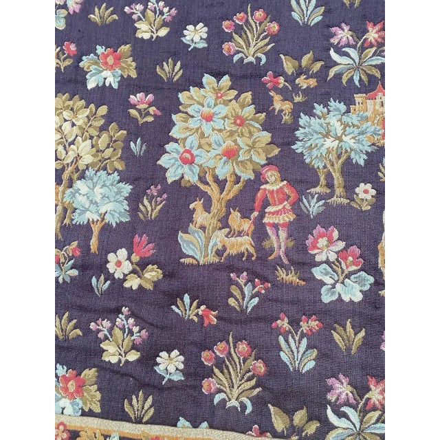 Vintage French Jaquar Tapestry For Sale - Image 4 of 18