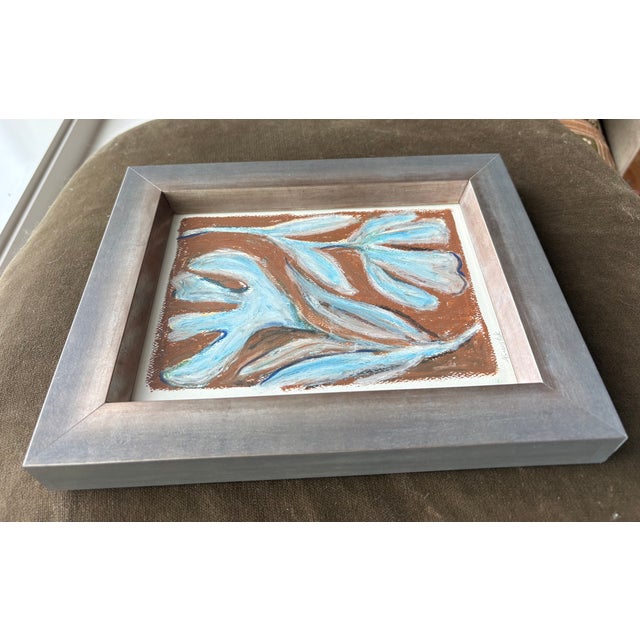 2026 Alexandra Swistak Pastel Botanical in Custom Italian Frame For Sale - Image 9 of 10