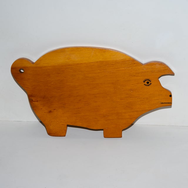 1970s Pig Cutting Board American Folk Art For Sale In Phoenix - Image 6 of 6