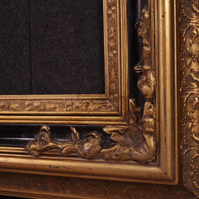 Large Vintage Lacquered and Gilded Frame, 1990 For Sale - Image 13 of 16