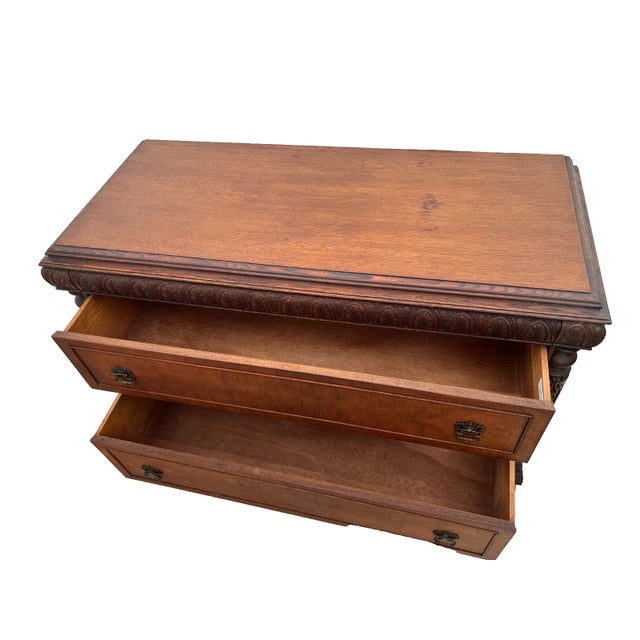 Antique Sideboard, Buffet, Console, Hand Carved, Mirror, Renaissance Revival For Sale In Palm Springs - Image 6 of 16