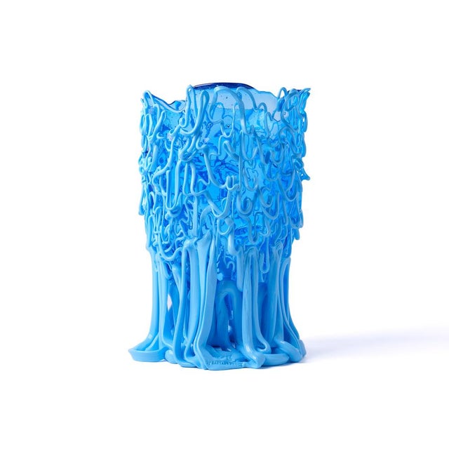 Blue Medusa Vase in Clear Light Blue by Gaetano Pesce for Fish Design For Sale - Image 8 of 8