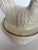 White Ceramic Hen Sitting on a Basket Dish Made in Portugal For Sale - Image 4 of 8