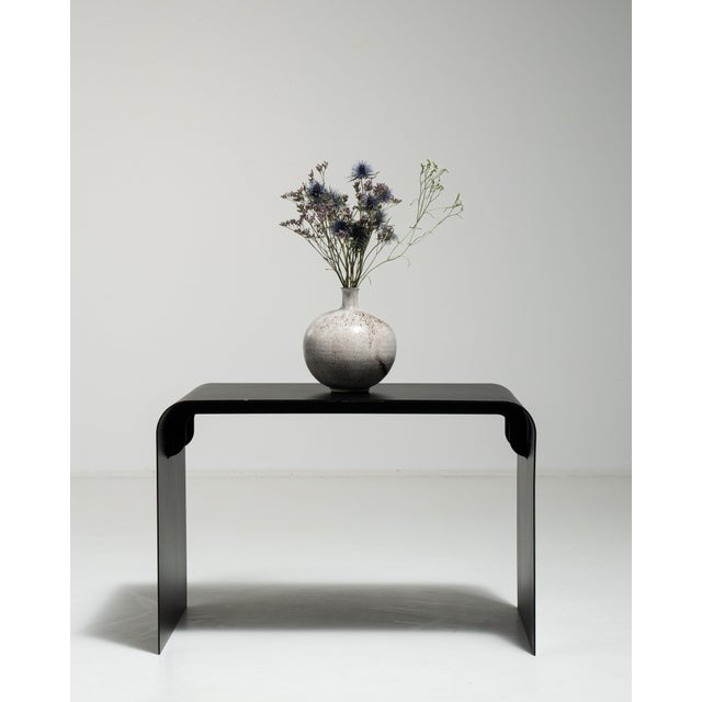 Early 21st Century Poland Black Wood Side Table For Sale - Image 15 of 15