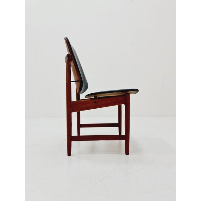 Danish Teak and Leather Chair by Arne Vodder for France & Daverkosen, 1960s For Sale - Image 5 of 11