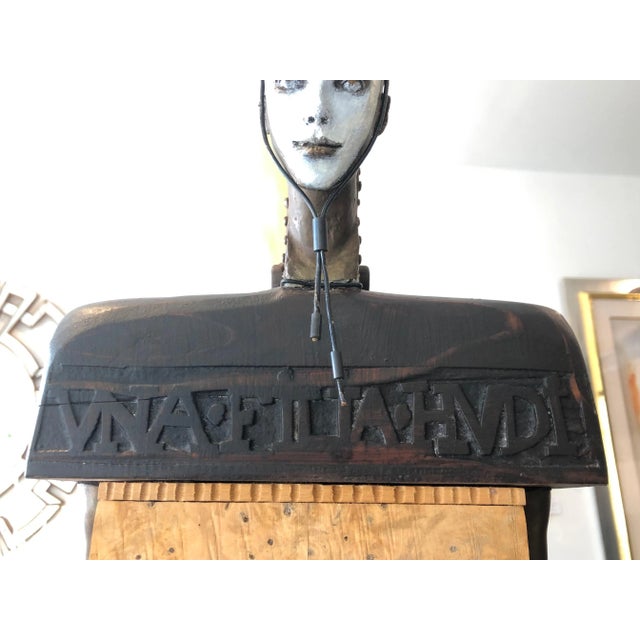 Cecilia Z Miguez Sculpture Found Objects 6ft For Sale - Image 9 of 13