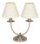 Art Deco French Table Lamp in Nickel Plating, 1930 For Sale