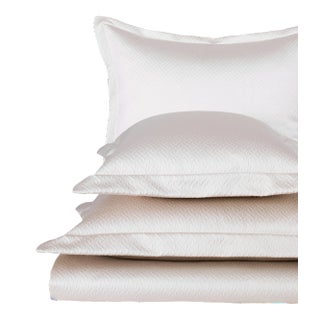 Tagami Full/Queen Cotton Duvet Set, Moonstone, 3 Pieces For Sale