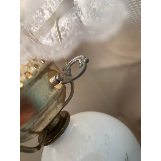 Vintage Electric | Gone With the Wind Style Hurricane Lamp| Mid-Century Victorian 1960's-1970's For Sale - Image 6 of 6