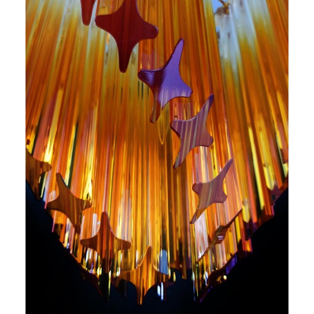 Vintage Murano Glass Chandelier, 1980 For Sale - Image 14 of 18