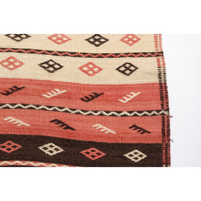 1960s 1960s Handwoven Turkish Kilim With Tassels For Sale - Image 5 of 10