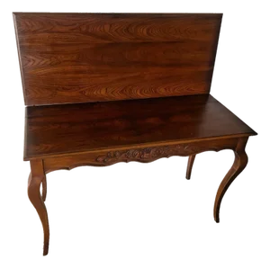 Vintage Expanding Extension Dining Table, Console With Five Leaves by Extensole