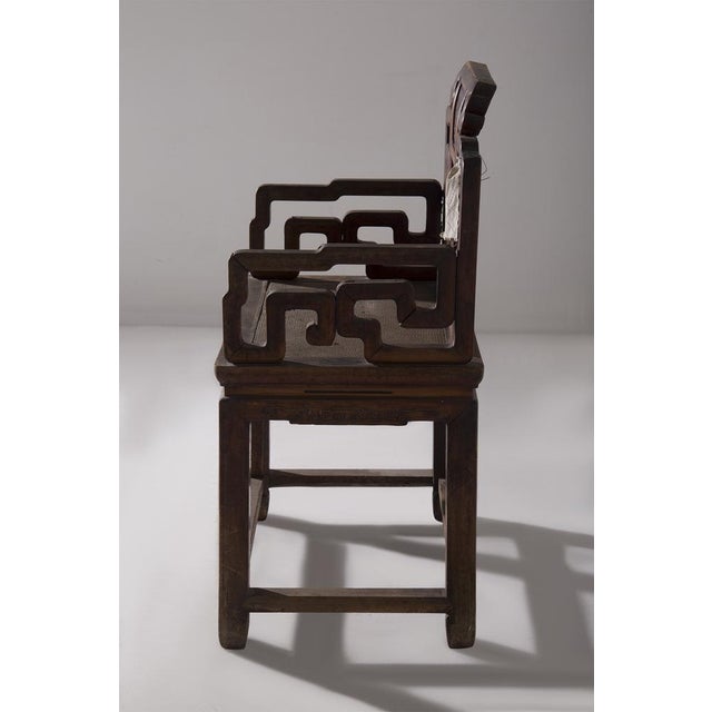 Chinese Qing Rose Chair, 1860s For Sale - Image 6 of 11